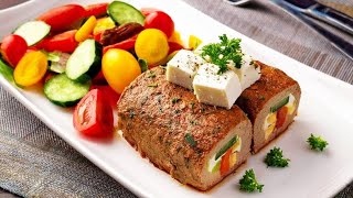 HACKBRATEN mit FETA  Low Carb [upl. by Koren503]