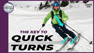 How to RIP ON SKIS  The key to Quick Turns [upl. by Arimaj667]