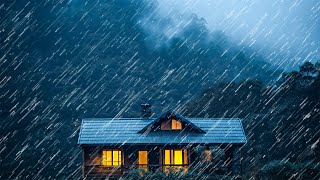 雨声助眠，平静下来，告别压力  夜间雾森林中的大雨 和雷声  Rain sounds for sleeping 61 [upl. by Acinnej]