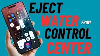 How to Eject Water from iPhone Control Center in iOS 18  Hindi [upl. by Marmawke]