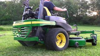 John Deere 777 72 Zero Turn Commercial Ztrak Lawn Mower [upl. by Enilesoj]