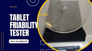 Friability Tester Roche friabilitor how to use tablet Friability Tester [upl. by Leiva]