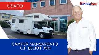 Camper Mansardato CI Elliot 750  Usato Garantito [upl. by Kevina]