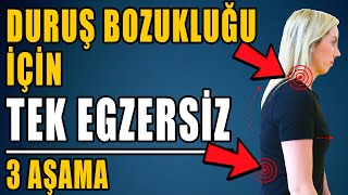 DURUŞ BOZUKLUĞU İÇİN TEK EGZERSİZ  3 AŞAMA aktifizyo fiziktedavi duruşbozukluğu [upl. by Sices]