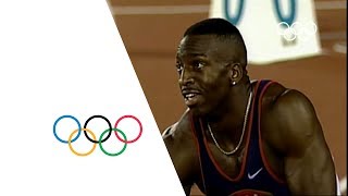 Michael Johnson Breaks 200m amp 400m Olympic Records  Atlanta 1996 Olympics [upl. by Bashee]