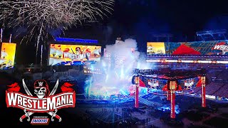 WrestleMania 37 set reveal at Raymond James Stadium [upl. by Akiam478]