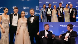 Max Verstappen chilling with Kelly Piquet amp Checo Perez at FIA Prize Giving Ceremony  BTS [upl. by Gaskins]