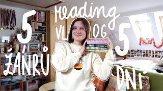 READING VLOG 5 žánrů za 5 dní [upl. by Froma536]