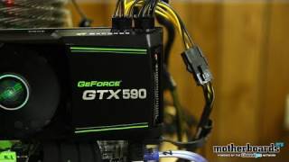 Review ASUS NVIDIA GeForce GTX 590 3GB Dual GPU Video Card [upl. by Valery]