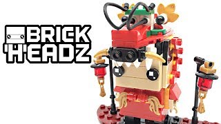 LEGO BrickHeadz Dragon Dance Guy review 2019 set 40354 [upl. by Anitel288]