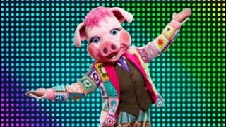 Pig is unmasked as Joanna page The masked dancer uk season 2 episode 2 [upl. by Ane118]