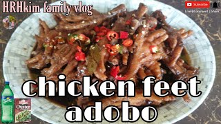 CHICKEN FEET ADOBOADOBONG PAA NG MANOK [upl. by Atnauqal]