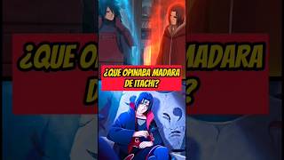 Que opinaba madara de itachi naruto narutoshippuden madara itachi anime [upl. by Martita]