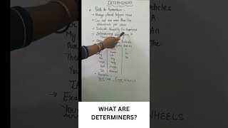 What are Determiners  Determiners class 10 determiners englishgrammar [upl. by Theresa104]