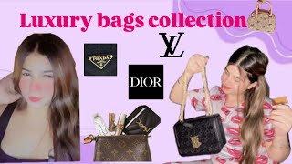 My luxury bags collection pradalouis vuittonburberry 💗✨bags viralvideo youtube instagram bts [upl. by Graehl203]