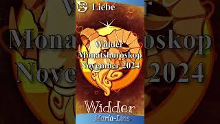 Widder LIEBE ❤️ Horoskop November 2024 [upl. by Aramac]