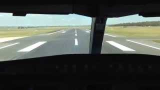 Airbus A330 cockpit view Take Off from Melbourne Airport [upl. by Yendyc]