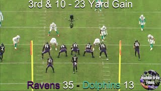 PERFECTION  Lamar Jackson Locks Up 1 Seed amp His 2nd MVP  Ravens vs Dolphins [upl. by Atillertse]