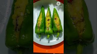 বড় মরিচের ঝাল চপ 🥰 Big Horn Paper Fry shorts viral spicy food trending [upl. by Amoritta587]