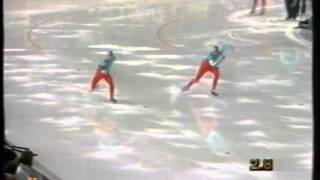 Winter Olympic Games Calgary 1988  500 m Henriksen  Pierce [upl. by Kaplan]