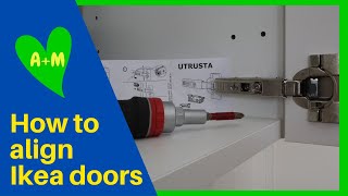 How to adjust Ikea kitchen cabinet doors [upl. by Mchenry]