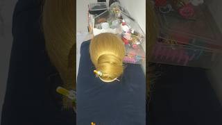 hairdobunhairstyle youtube bunhairstyle1000subscriber hairstyletrendingbundesignshort [upl. by Kress]