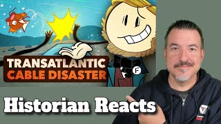 The Disastrous History of the First Transatlantic Cable  Extra History Reaction [upl. by Retswerb]