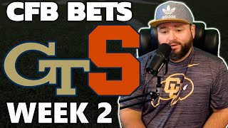 Georgia Tech vs Syracuse Week 2 Bets  College Football Picks With Kyle Kirms [upl. by Aaren]