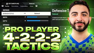 PRO PLAYER GADAMOU RANK 1 META 4222 FORMATION amp CUSTOM TACTICS  FC 24 ULTIMATE TEAM [upl. by Ehttam]