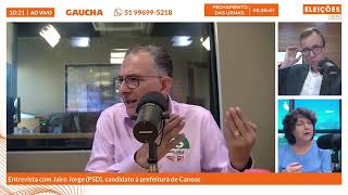 Entrevista com Jairo Jorge PSD candidato a prefeito de Canoas  Eleições 2024  Gaúcha [upl. by Sulakcin525]