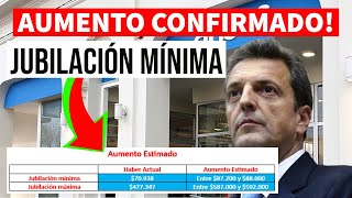 AUMENTO CONFIRMADO  Jubilaciones y pensiones de anses [upl. by Imuyam]