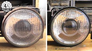 BMW E30 Headlight Restoration  BMW E30 325i Sport Restoration E6 S1 [upl. by Richter]