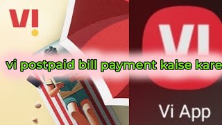 vi bill pay How to pay vi postpaid outstanding bill vi postpaid bill payment kaise kare [upl. by Macfarlane]