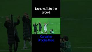 Football Icons walk to crowd epl kaka drogba chelsea arsenal liverpool manchesterunited [upl. by Cnut]