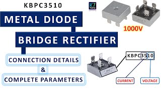 Metal diode bridge rectifier connection KBPC3510 [upl. by Brion]