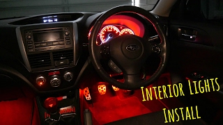 Subaru WRX Interior LED lights Install [upl. by Lilybel956]