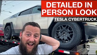 Tesla Cybertruck Up Close and Personal  Detailed In Person Look [upl. by Ahsikram245]