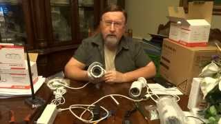 Basic Ctronics Security Camera System Installation wireless and wired [upl. by Ayik]