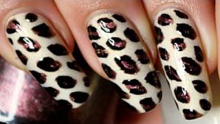 Nail art animal leopard [upl. by Campman]