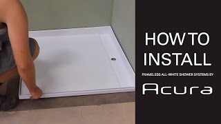 Acura  All White Frameless Shower  Installation [upl. by Burns]