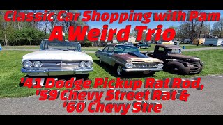 A Weird Trio41 Dodge Rat Truck59 Chevy Street Rat60 Chevy Street 24 Spring Carlisle Car Corral [upl. by Nnoved485]