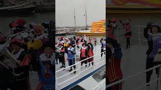 Sinterklaas arriveerde in Enkhuizen 🇳🇱 subscribe netherlands [upl. by Orose]