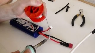 Lipo Akku Steckverbindung ändern auf Deans System  Tutorial   RC Adventures  Do it yourself [upl. by Selyn]