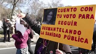 MANIFESTACIÓN por la SANIDAD PÚBLICA en Madrid  Mejores Imágenes [upl. by Marlen]