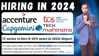 🔴Hiring in 2024  TCSCapgeminiAccenture  Deloitte Offer Letter Out  TechMahindra Hiring [upl. by Eiramnaej]