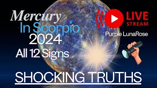 Mercury In Scorpio 2024  All 12 Signs  Live wRosas Tribe [upl. by Aoh387]