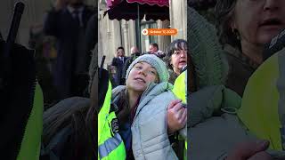 Greta Thunberg detained by police in London [upl. by Anilemrac]