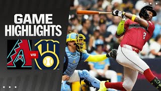 Dbacks vs Brewers Game Highlights 92024  MLB Highlights [upl. by Knowland70]