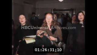 Manson Family Girls Walk Singing at CourtHouse LA 1970 Squeaky Cappy Nancy Sandy Gypsy Ouish [upl. by Annaeoj]