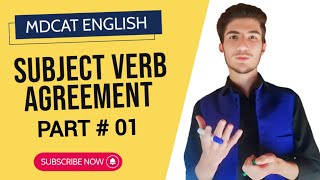 MDCAT English  Topic  Subject Verb Agreement Rule  1  Urdu amp Hindi  NEET JEE CSS PMS MDCAT AKU [upl. by Ahsital257]